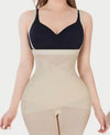 Skin Color Underbust Shapewear with Zipper Lace Trim Breathable